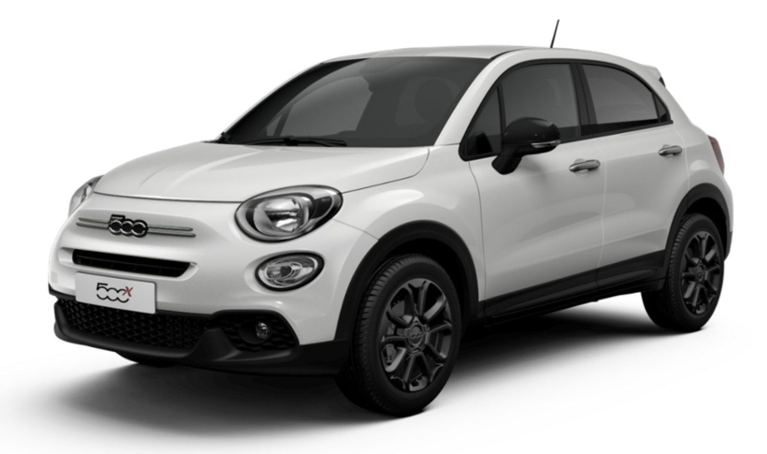 Fiat 500X Sport bianca, modello rappresentativo del parco auto